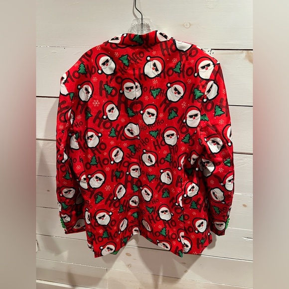 Suitmeister Festive Red Santa Blazer and pants set, size 46-48, EUC, Christmas - Picture 5 of 15